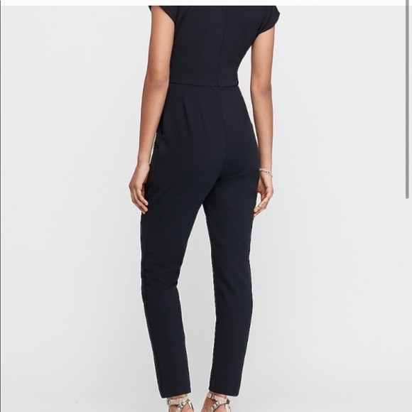 NWT EXPRESS NAVY PANTS ROMPER XSMALL POCKETS - Picture 2 of 8